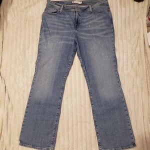 Levi Women 580 Bootcut Straight Leg Blue Jeans 18W